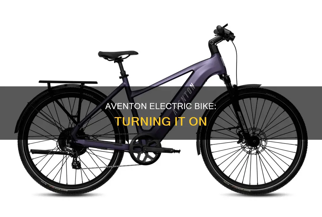 how to turn on aventon electric bike