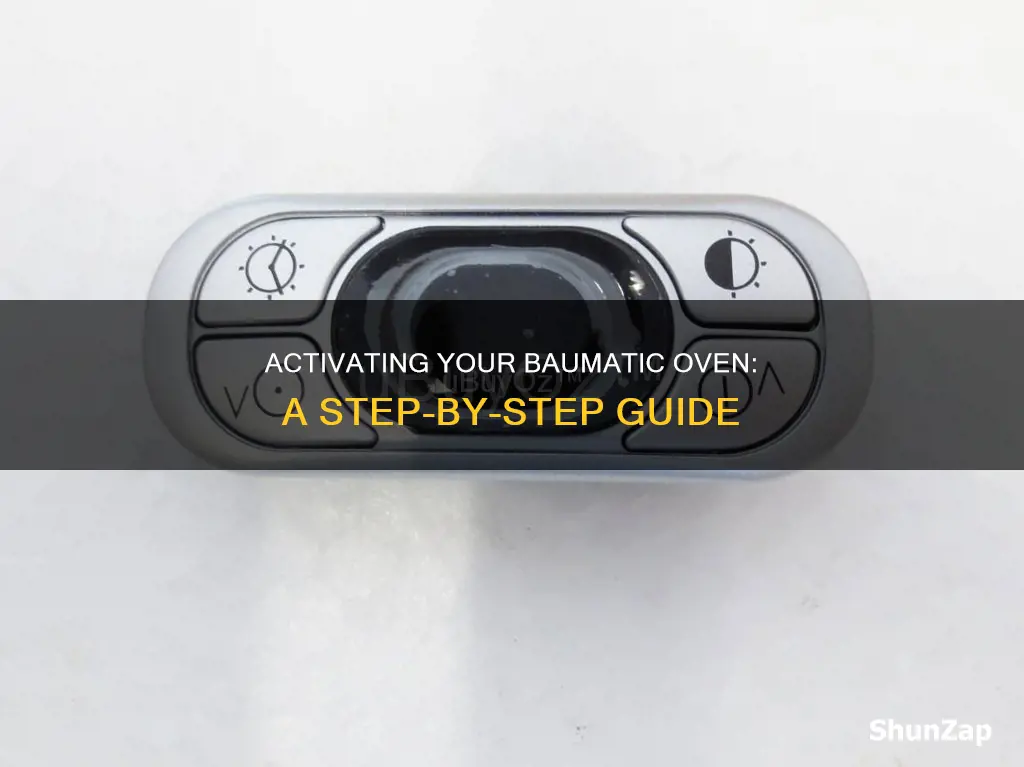 how to turn on baumatic electric oven