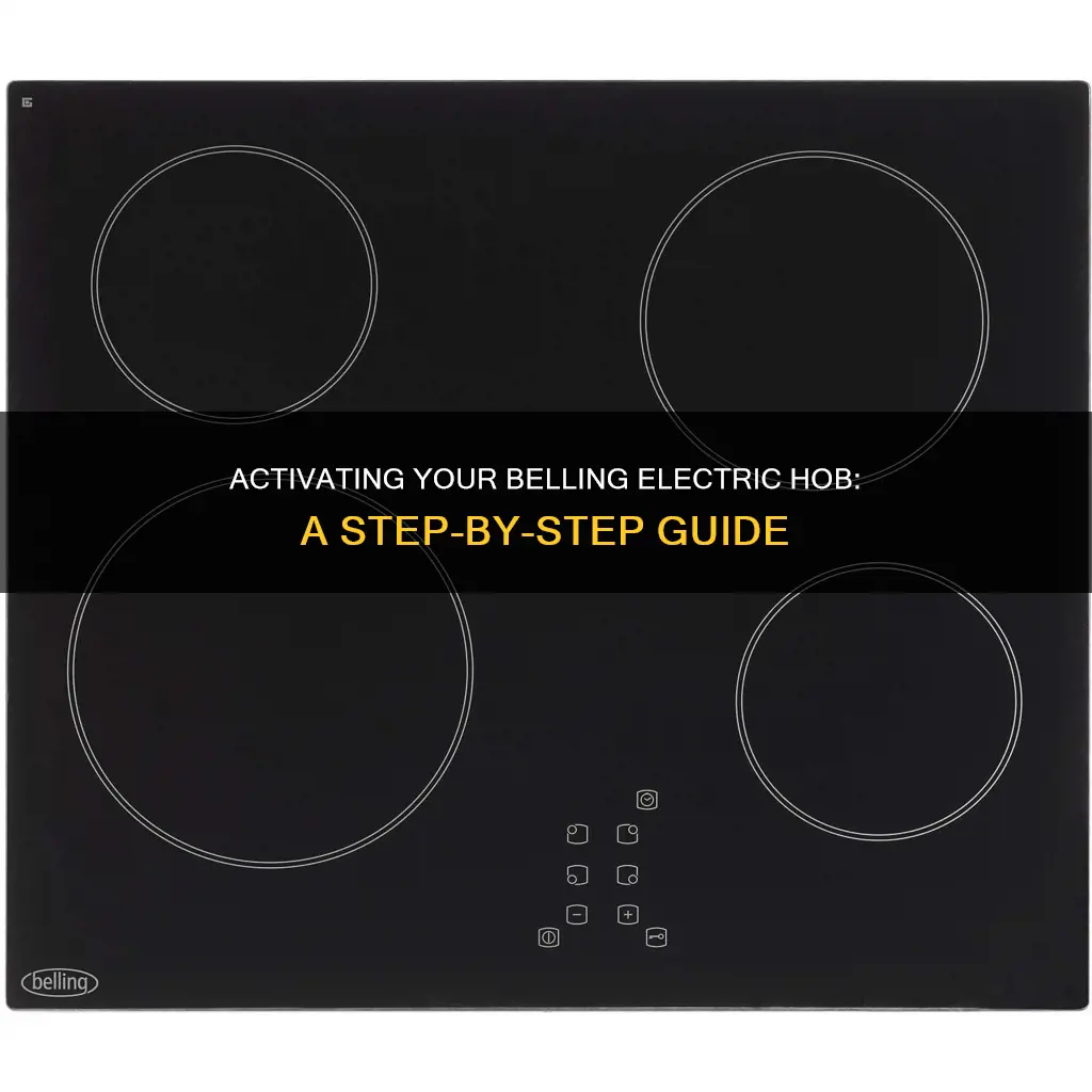 how to turn on belling electric hob