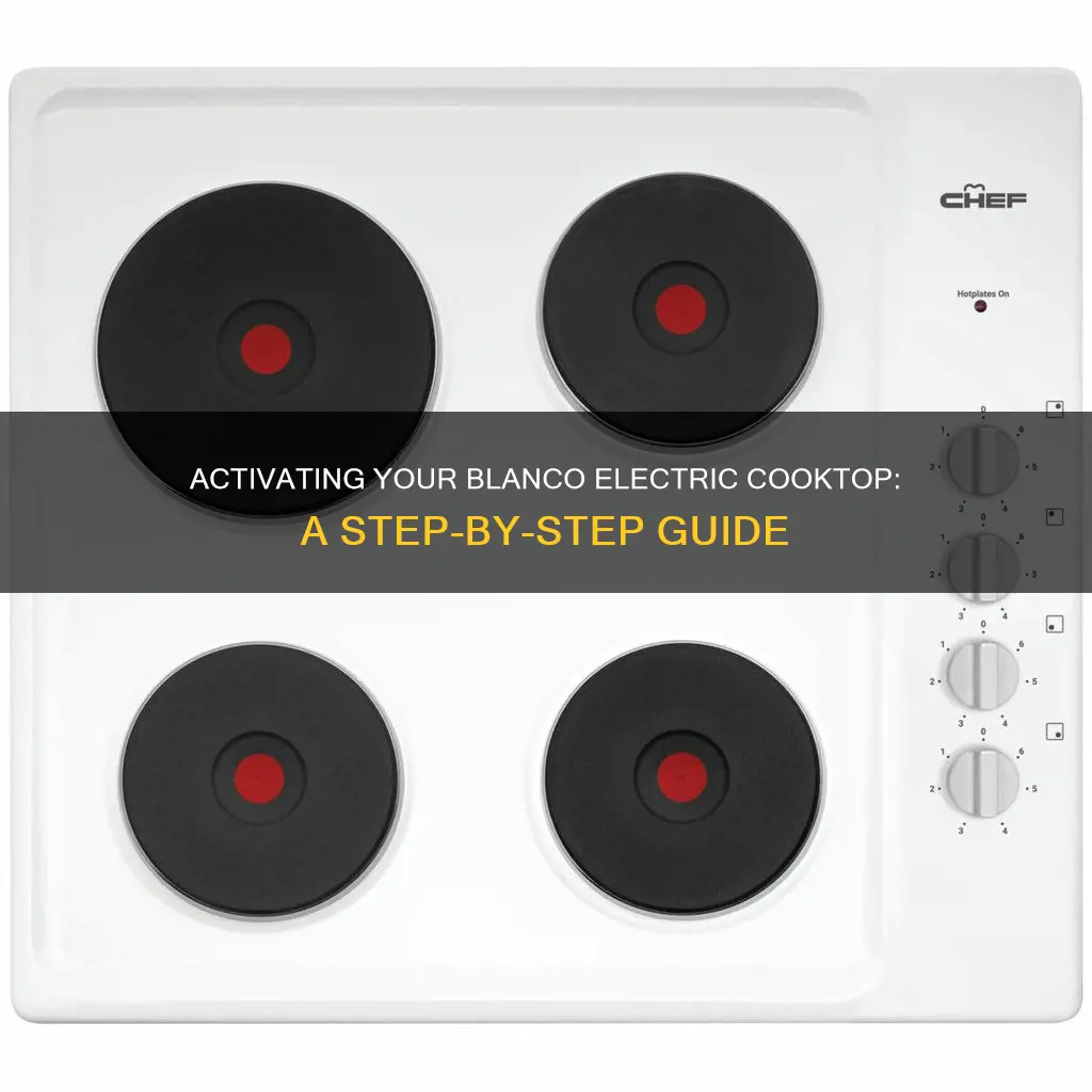 how to turn on blanco electric cooktop