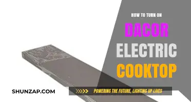 Activating Your Dacor Electric Cooktop: A Step-by-Step Guide