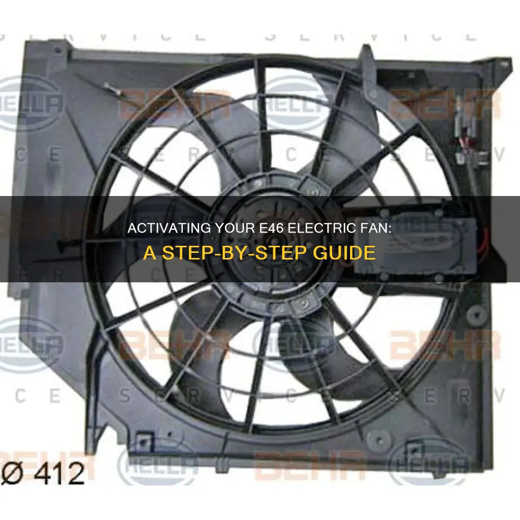 how to turn on e46 electric fan