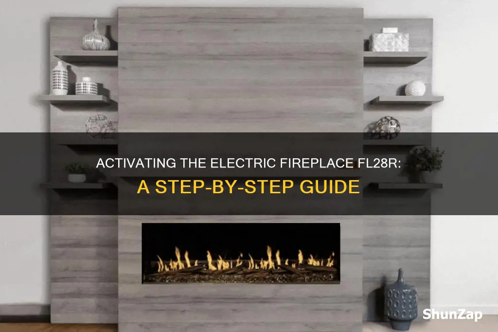 how to turn on electric fireplace fl28r
