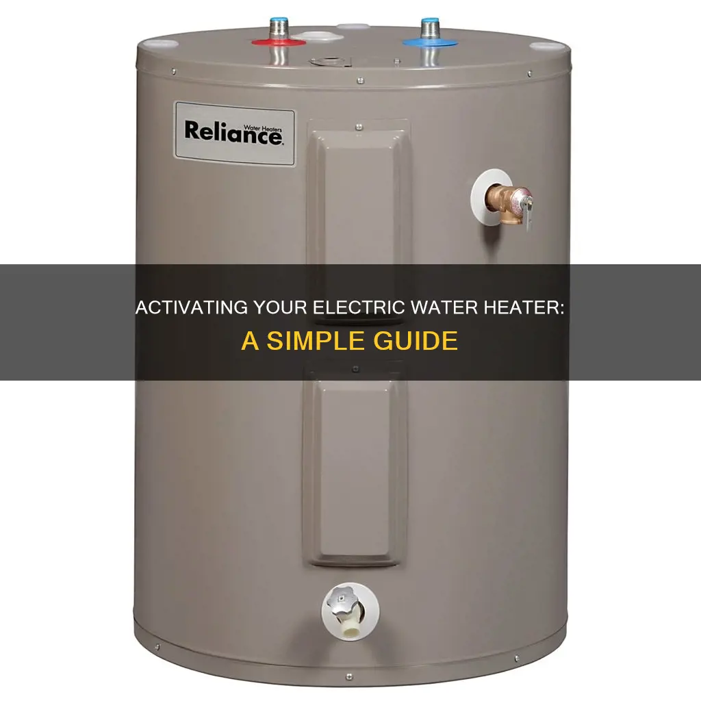 how to turn on electric wayer heatet