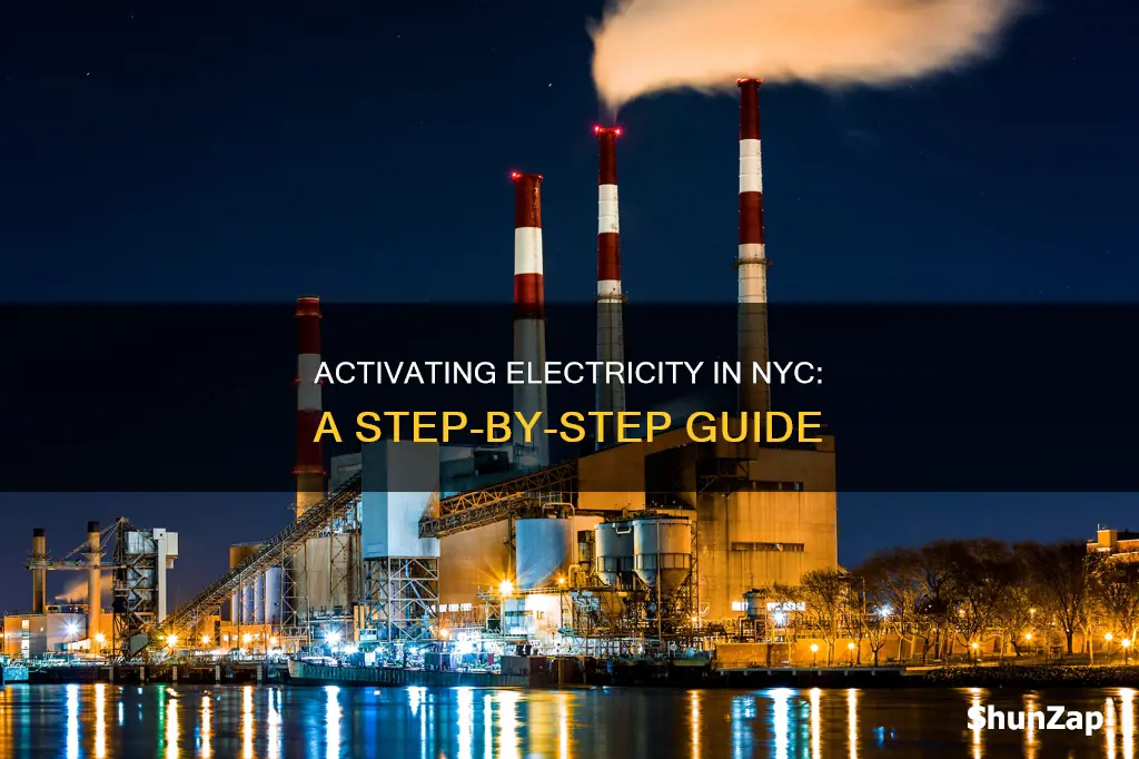 how to turn on electricity in nyc