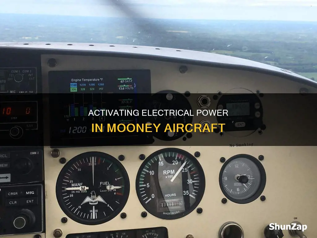 how to turn on electricity mooney aircraft