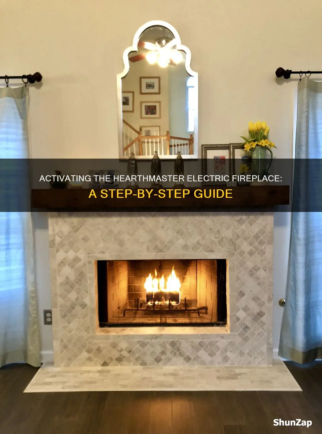 how to turn on hearthmaster electric fireplace
