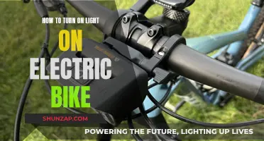 Activating Your Electric Bike's Lights: A Simple Guide