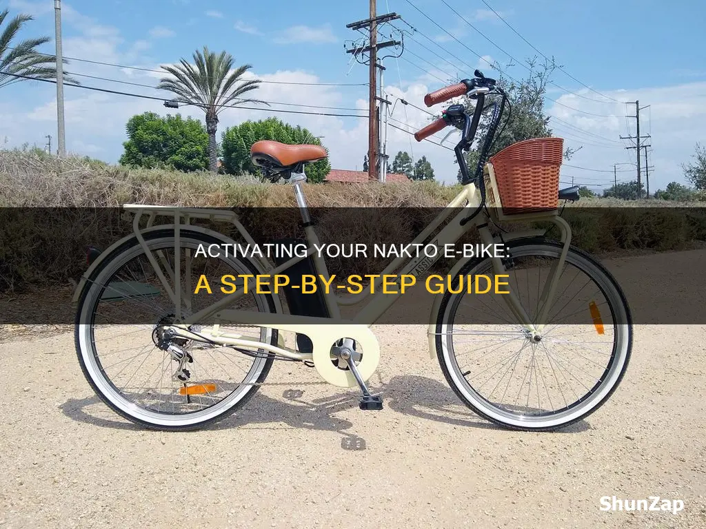 how to turn on nakto electric bike