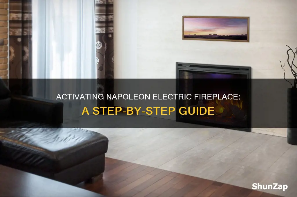 how to turn on napoleon electric fireplace