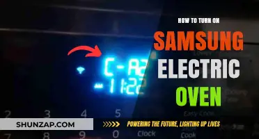Samsung Electric Oven: Turning It On