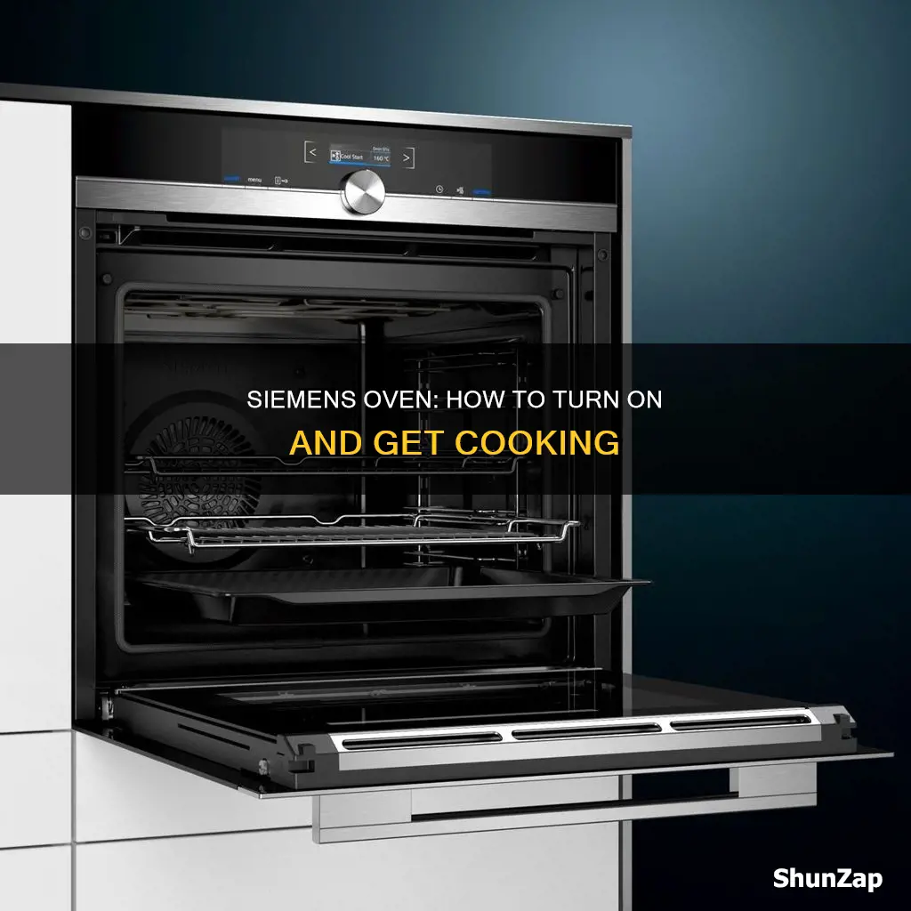 how to turn on siemens electric oven