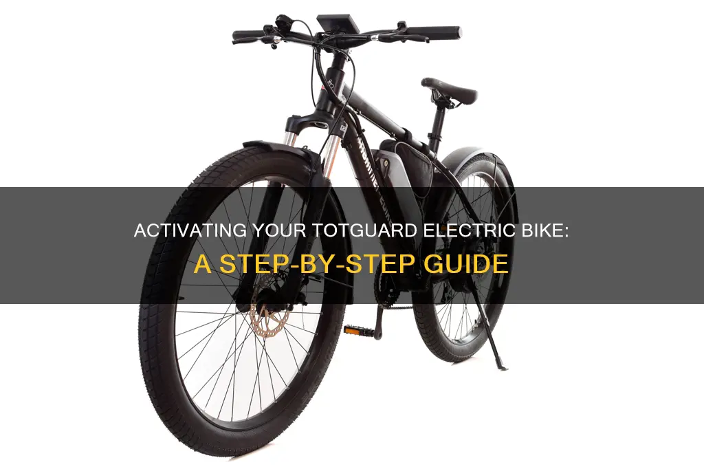 how to turn on totguard electric bike