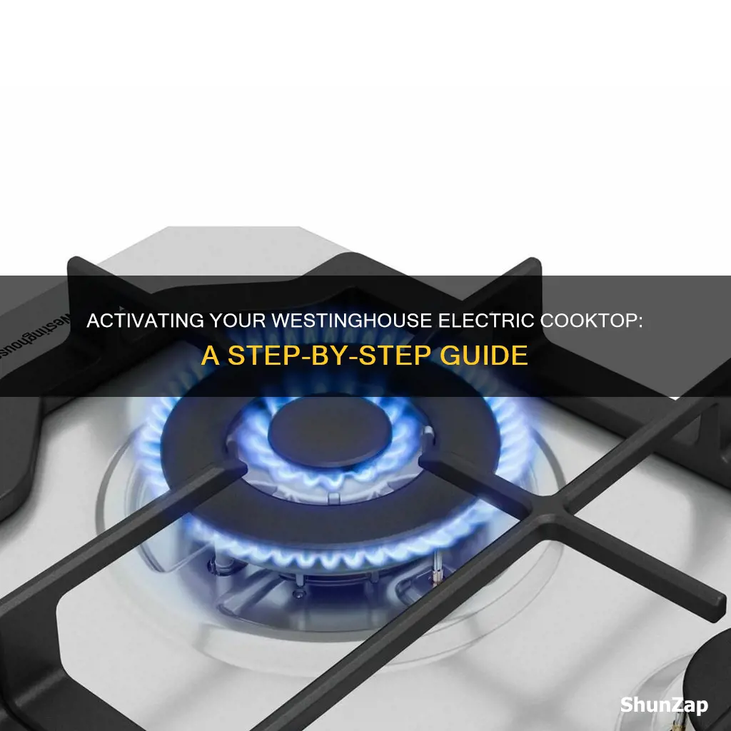 how to turn on westinghouse electric cooktop