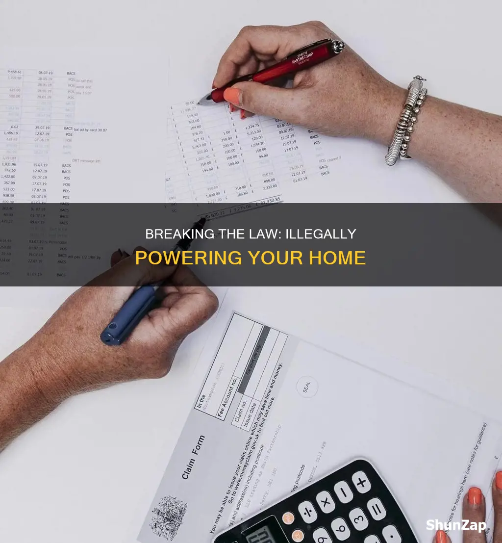 how to turn on your electricity illegally