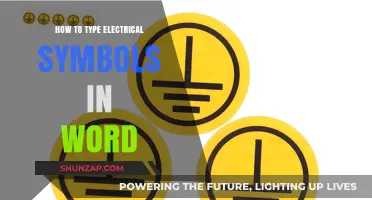 Electrical Symbols: Easy Typing in Word