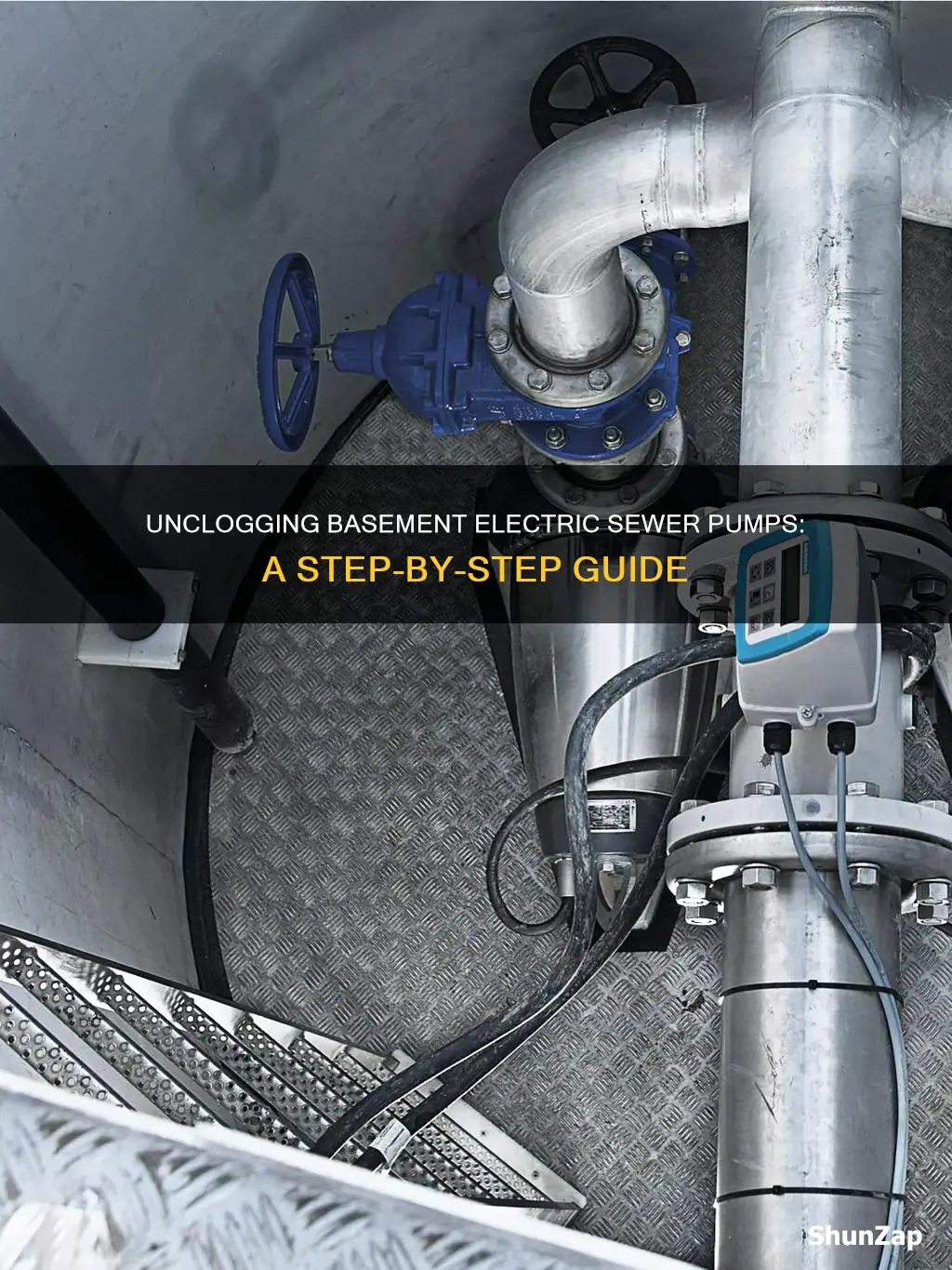 how to unclog basement electric sewer pump
