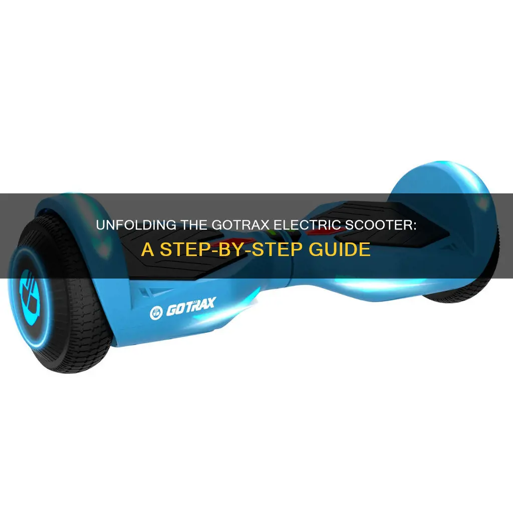 how to unfold a gotrax electric scooter