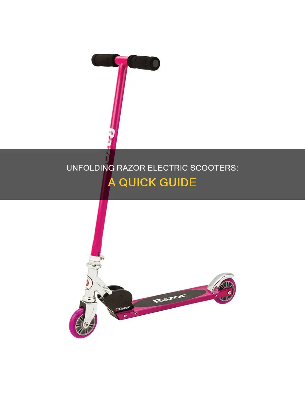 how to unfold a razor electric scooter