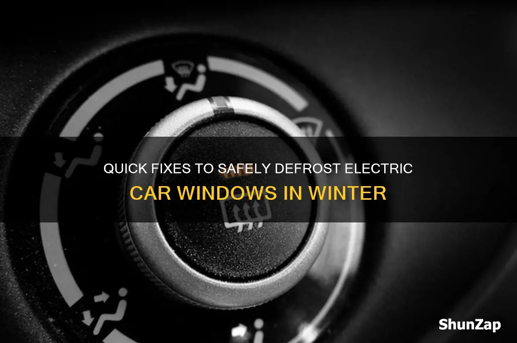 how to unfreeze electric car windows