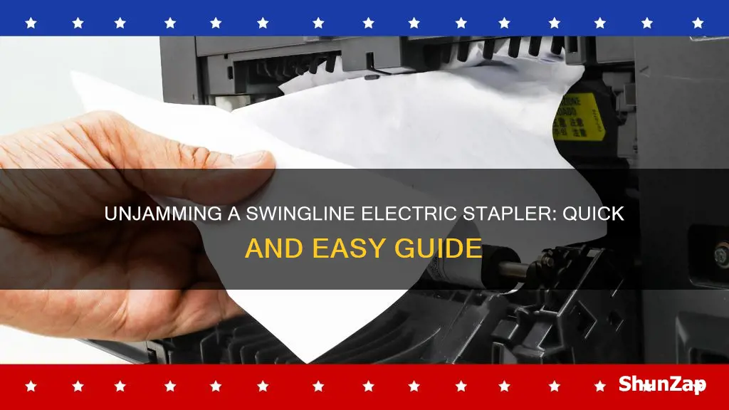 how to unjam a swingline electric stapler