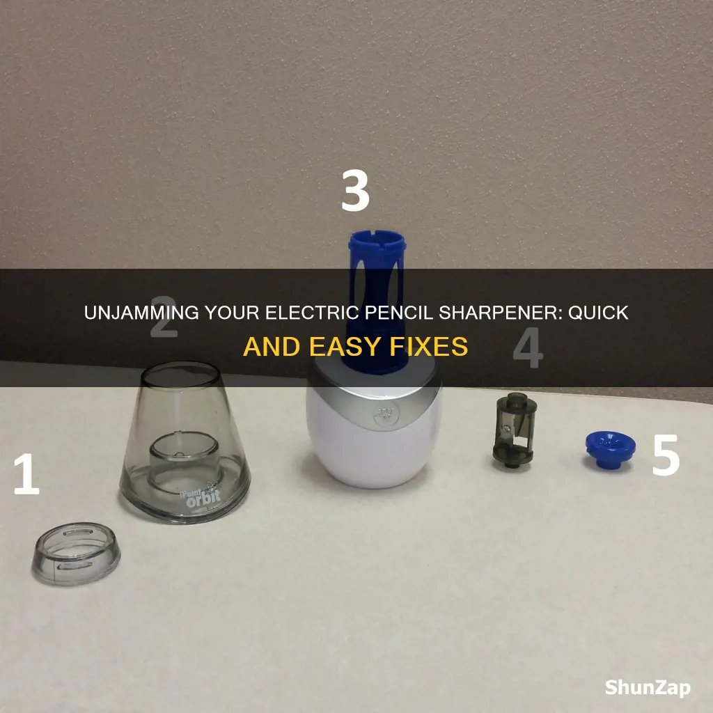 how to unjam an electric pencil sharpener