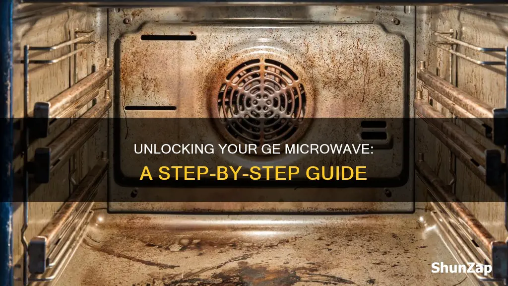 how to unlock a general electric microwave