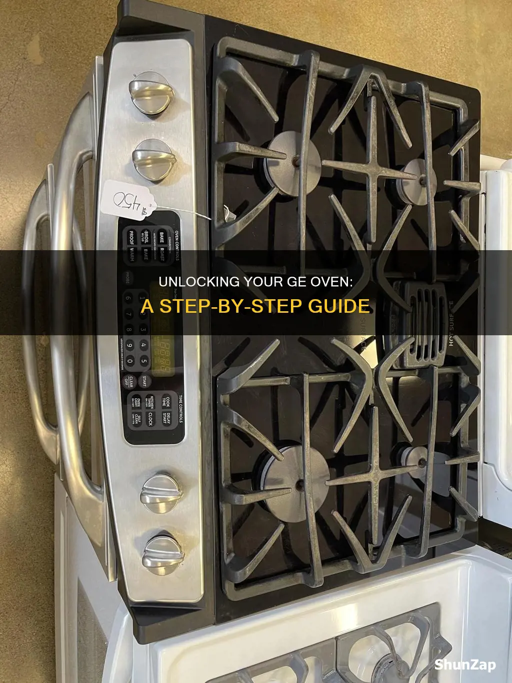 how to unlock a general electric oven