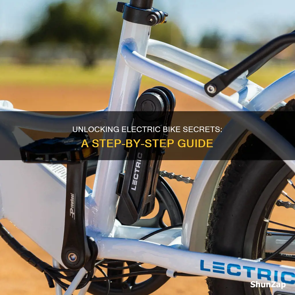 how to unlock electric bike