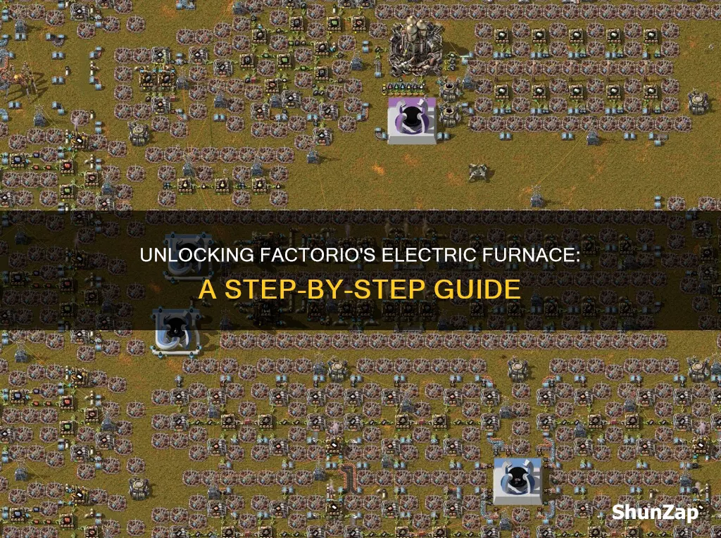 how to unlock electric furnace in factorio