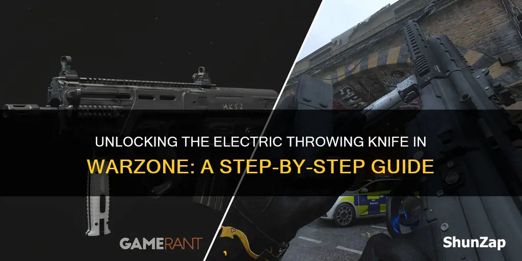 how to unlock electric throwing knife warzone
