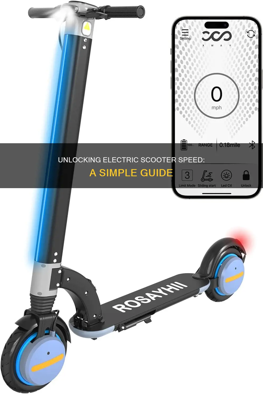 how to unlock speed limit electric scooter