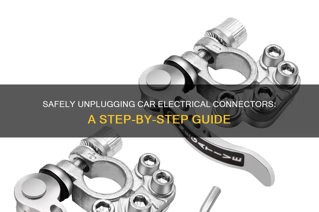 how to unplugg electric connextors on cars