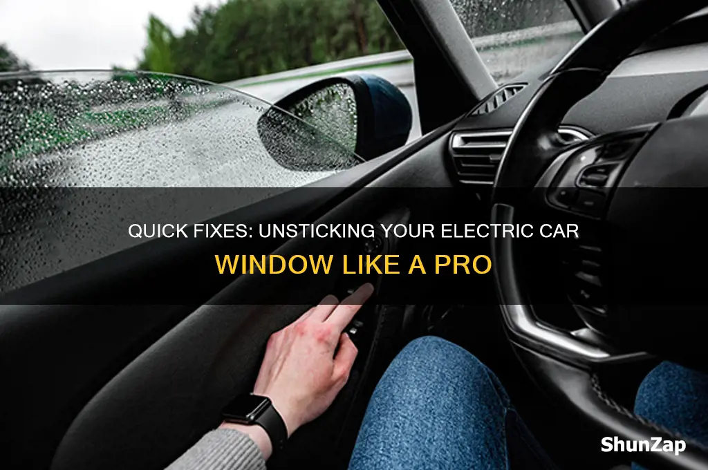 how to unstick electric car window