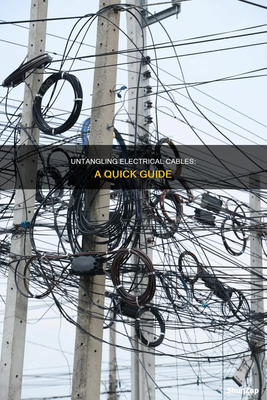 how to untangle electrical cable your pulling