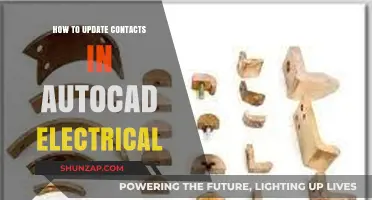 Updating Contacts: Easy Guide for AutoCAD Electrical Users