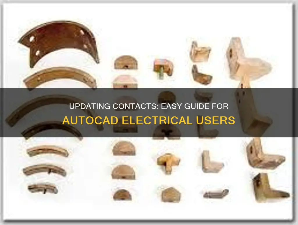 how to update contacts in autocad electrical