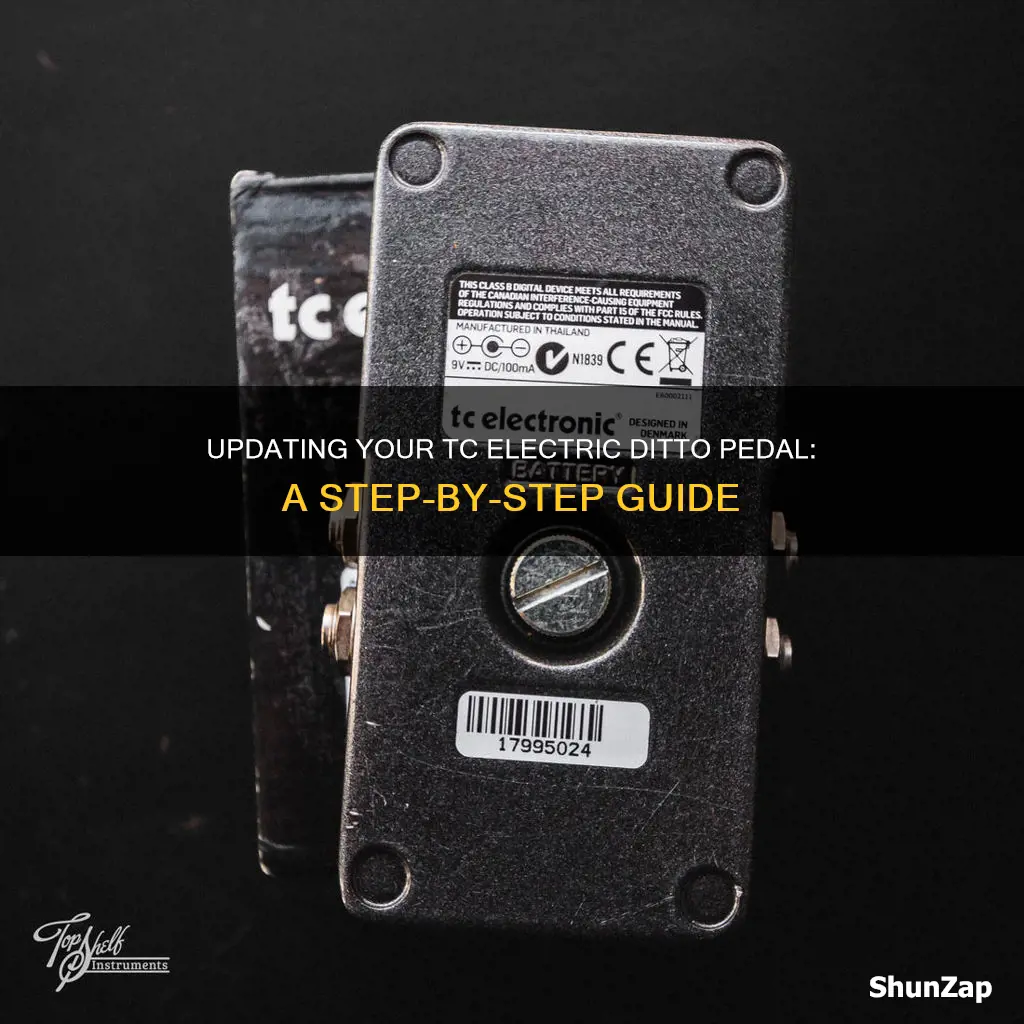 how to update tc electric ditto pedal
