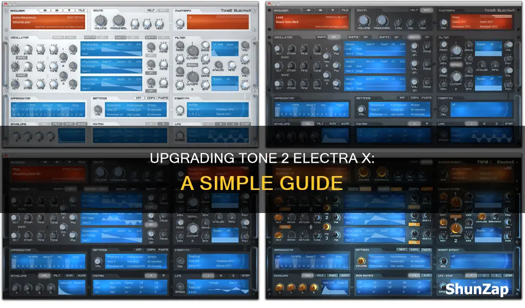 how to update tone 2 electra x