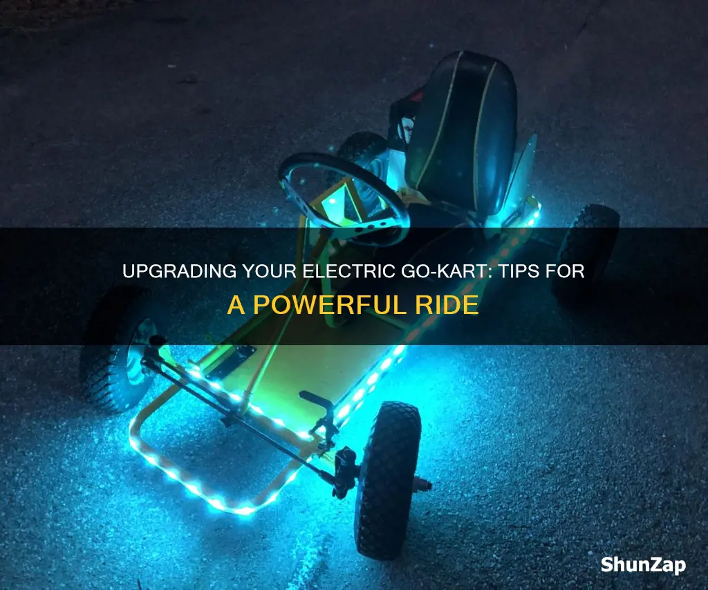 how to upgrade an electric go kart
