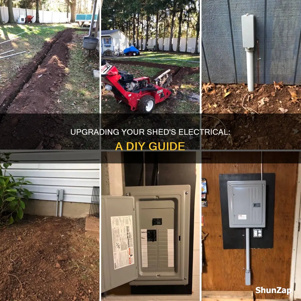 how to upgrade electrical in a shed