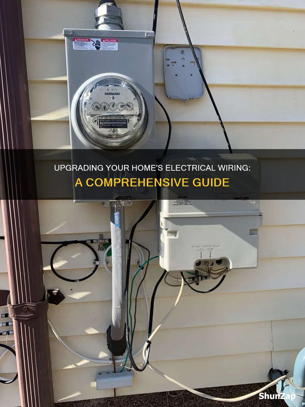 how to upgrade electrical wiring in house