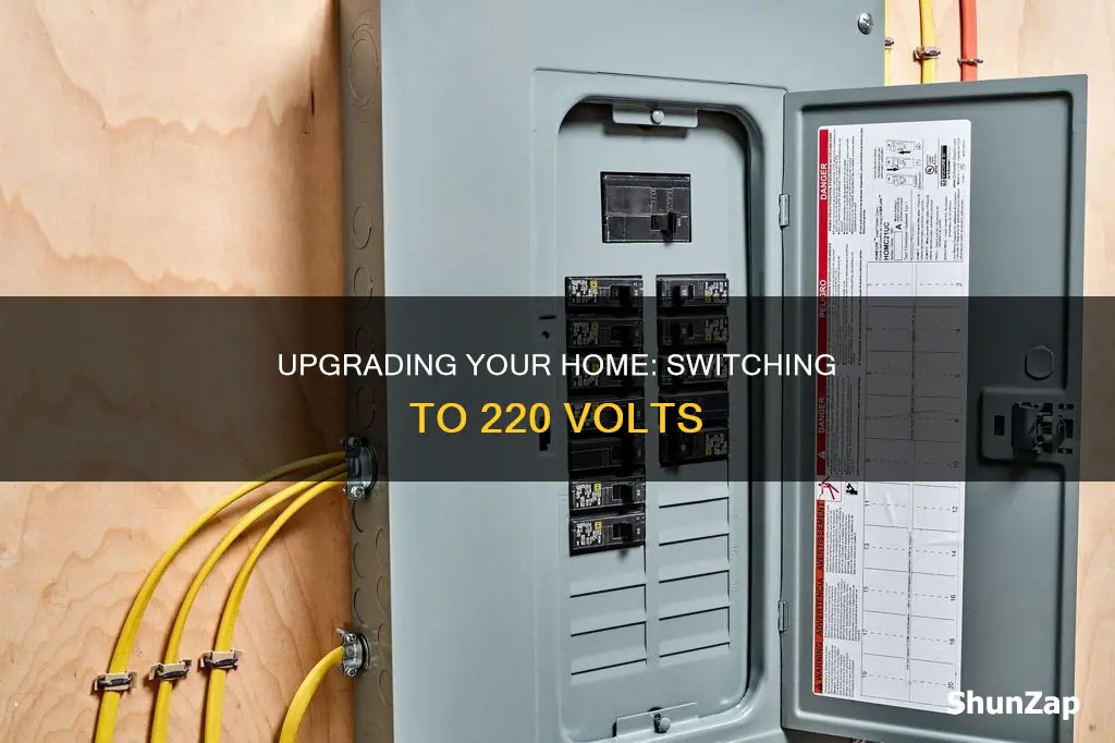 how to upgrade house electric to 220