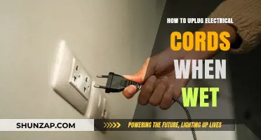 Stay Safe: Unplug Electrical Cords When Wet
