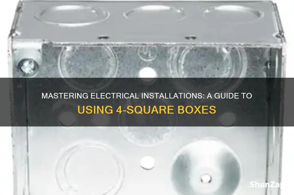 how to use 4 square brackets electrical boxes