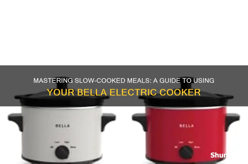 how to use a bella electric slow cooker