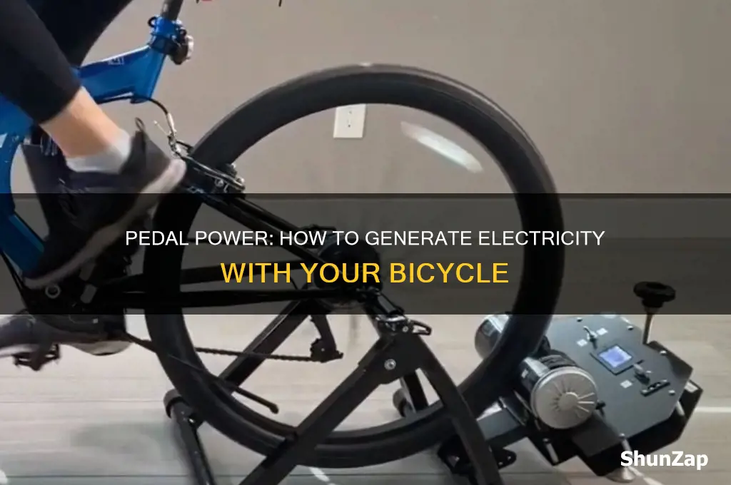 how to use a bicycle to generate electricity