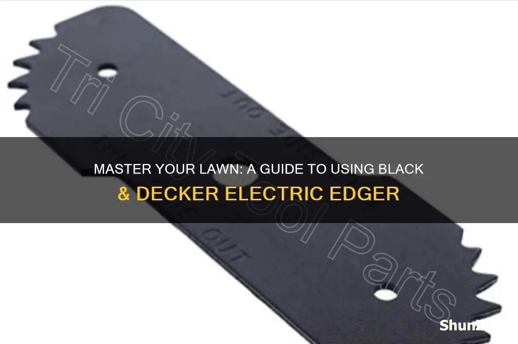how to use a black & decker electric edger