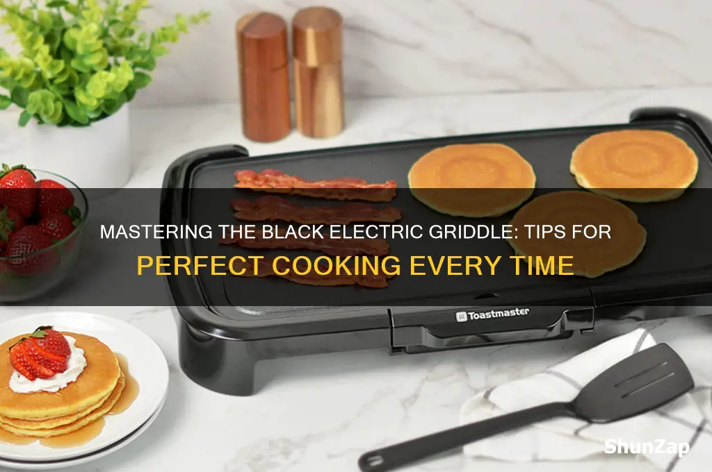 how to use a black electric griddle