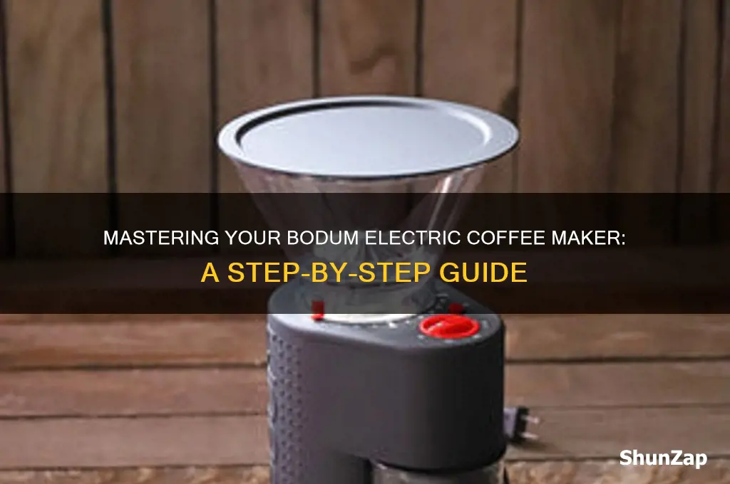 how to use a bodum electric coffee